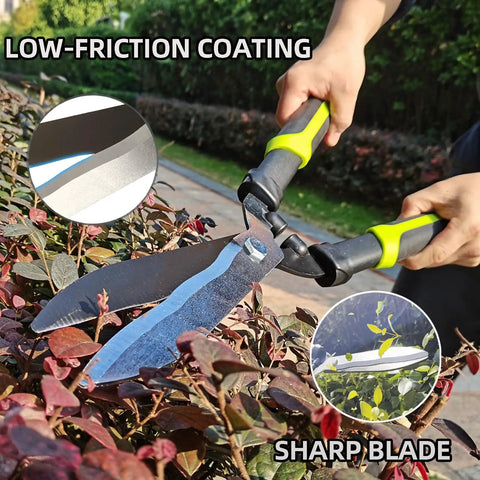 Using Three Piece Yard Tools Set With Loppers Hedge Clippers And Pruners For Easy No Fuss Tree Trimming 19 Inch Hedge Shears