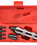 Half Inch Drive Impact Screwdriver Set Seven Piece With Manual Impact Driver And Slotted And Phillips Bits Hex Shank Storage Case