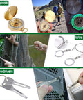 35 In 1 Survival Kit With First Aid Essentials For Camping And Outdoors showing compass, wire saw, screwdrivers in use