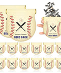 12 Pack Mini Baseball Snack Bags With Squeeze Tops Canvas Treat Bags For Team Gifts Party Favors Portable Sport Style