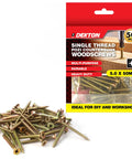 50pc 5.0 x 50mm Pozi Countersunk Wood Screws Set, Zinc Yellow Plated Durable and Heavy Duty packaging and screws