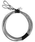 Heavy Duty Garage Door Torsion Spring Drum Cable Kit for 7 Foot Doors, Steel Wire Cable Assembly, showcasing steel loops and strands