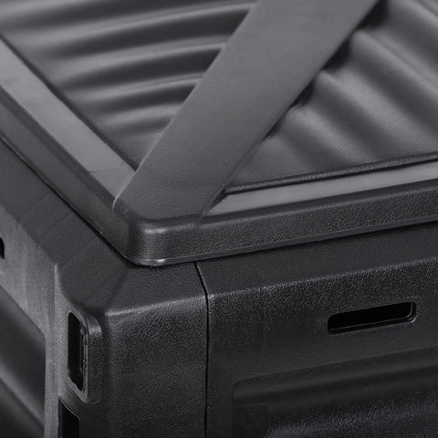 Close-up of the Outdoor 80 Gallon Compost Bin For Kitchen Scraps And Yard Waste Grab And Go Setup Lightweight Aerating Compost Box.