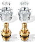 DIY Faucet Stem and Handle Replacement Kit for Phoenix Mobile Home Faucets Brass Shower Stem with Acrylic Knob