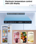 Electronic temperature control and LED display on Workhorse 11 Cubic Feet Convertible Freezer And Refrigerator.