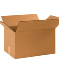 25 Pack Heavy Duty Corrugated Cardboard Shipping Boxes, 16x12x10 Inch Kraft Cartons with open flaps for easy packing.
