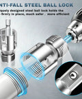 All In One Pipe Threading Kit For Internal And External Threads With 1/2 Inch 3/4 Inch And 1 Inch PVC Tubing Drill Friendly Thread Cutter Set For Quick Plumbing Repairs And Home DIY Projects, steel ball lock drill tap