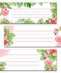 Flamingo Themed Classroom Name Tags Set Of 30 With Three Styles Kid Friendly And Easy To Write 3 By 9 Inch Name Plates, tropical designs