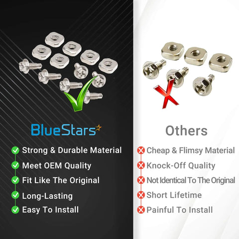 Comparison of Upgraded Dryer Terminal Block Screw Kit Replacement Part Compatible With Whirlpool Kenmore Maytag showing features and durability.