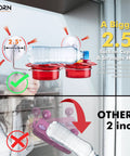 Window Hummingbird Feeder With Strong Suction Cup For Outdoors Bee Proof Feeding Ports And Stainless Steel Base 3Oz Capacity Mini Hummingbird Feeder Ideal For Kitchen Sill Or Patio View 2025 Update shown with 2.5-inch suction cup, comparison to 2-inch cups below.