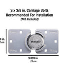 Chrome Puck Lock With Hidden Shackle Heavy Duty Solid Steel Pad Lock For Trucks Trailers And Vans Includes Hasps And Key