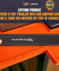 Locking Contour Gauge Set 10 Inch And 5 Inch Profile Duplicator Tool showing orange contour gauge with metal lock