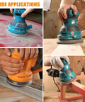 DIY Friendly 6 Inch Sanding Discs Set With 100 Pack Assorted Grit From 320 To 10000 Waterproof Hook And Loop Silicon Carbide Sandpaper For Wet And Dry Sanding Grinder Polishing Heavy Duty Use in use on different surfaces