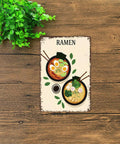Vintage Metal Sign With Two Bowls Of Ramen Illustration Dope Rustic Tin Wall Art For Kitchen Dorm Room Garage Or Office Decor 8x12 Inches Lightweight Durable Aluminum Plaque