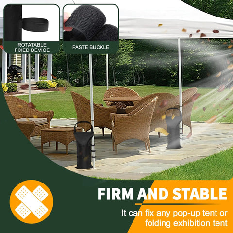 Heavy Duty Canopy Sand Bags 4 Pack 120 Lb Capacity 47 X 24 Cm Weights for gazebo with clip-on straps on patio