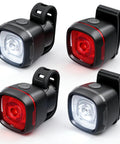 Front And Rear Bike Lights Set With Type C Rechargeable Headlight And Taillight For Late Night Rides pink safety lights