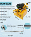 HayWHNKN portable precision boring machine, yellow metal housing with 150 cm bar for on-site drilling (110V)
