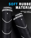 Close-up of black golf grips from Soft Rubber Golf Grips 13 Pack With Putter Grip And Full Repair Kit, 3 In 1 Golf Club Grips Set For Oversize Blue.