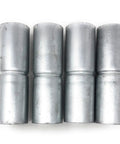 Tough No Nonsense Galvanized Chain Link Fence Top Rail Sleeves Four Pack One And Five-Eighths Inch By Six Inch Hot-Dipped Galvanized Steel Rust Resistant Easy Install For Durable Fence Rails