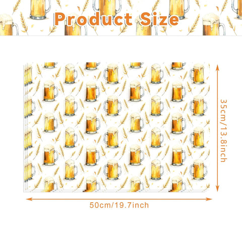 Beer Themed Tissue Paper Pack With 50 Sheets On 20x14 Inches Ideal For Gift Bags And Party Favors Featuring Beer Glass Foam Wheat