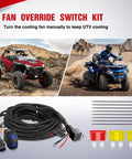 ATV UTV Fan Override Switch Kit With 16AWG Wiring Harness And 5 Pin Rocker Relay Plug and Play, vehicles in desert terrain