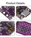 Type C PD2.0 PD3.0 AFC QC2.0 QC3.0 To DC Fast Charge Decoy Trigger Polling Detector Tester Board For USB PD Notebooks Power Supply Change Module With 5V 9V 12V 15V 20V Fixed Output
