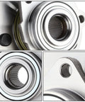 Close-up of Factory Style Front Wheel Bearing Hub Assembly With ABS Sensor Plug For Dodge Ram 1500 4x4 2002-2005 Replacement