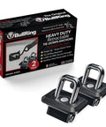 Retractable Tie Down Anchors Inner Bed Mount 2 Pack Chevy GMC Trucks Flush Mount with stainless steel rings and black base.