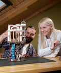 Gringotts Bank Marble Run 3D Wooden Puzzle For Adults Includes Continuous Marble Action Secret Vault System on a table