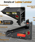 Universal Ladder Stabilizer And Roof Leveler Tool for Uneven Surfaces with anti-slip grip and gripper feet details