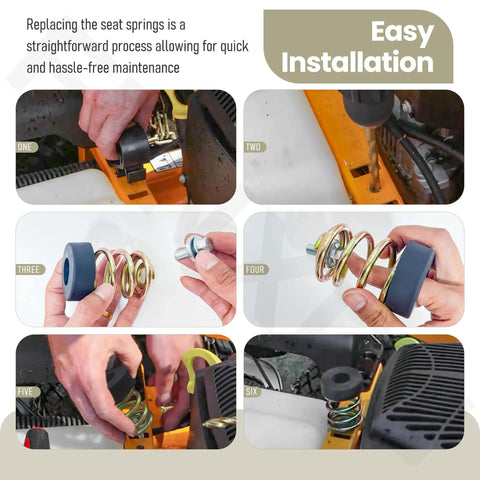 Installation process of Beefed-Up Compression Seat Spring 283516 Upgrade For Zero Turn Mowers Kit