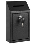 Lockable Cash Drop Box With Slot For Farm Stand Sales Office Or Home, Rugged Metal Money Box For Donations And Suggestions