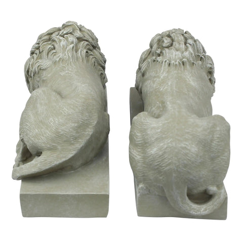 Rear view of Vatican Lions Statue Replica For Home Decor And Spiritual Collectors, Guardian Lions From St. Peter's Basilica