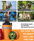 Pro Grade Ultra Slick Throw Line Kit With 166 Ft Polyester Rope And 11 Oz Weight Throw Bag For Tree Trimming And Forestry Gear