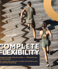 Two people running on steps wearing Copper Infused Ankle Brace For Men And Women Pair With Pain Relief For Plantar Fasciitis.