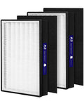 Two Pack A2 Replacement Filter For Filtrete Room Purifiers FAP-C02-A2 FAP-C03-A2 FAP-T03-A2 HEPA Replacement shown with carbon pre-filters