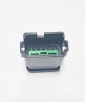 Heavy Duty DT Series Crimp Connectors Pack Of One Hundred 12 Cavities 16 Gauge Slick Nickel Plated Contacts view from above.