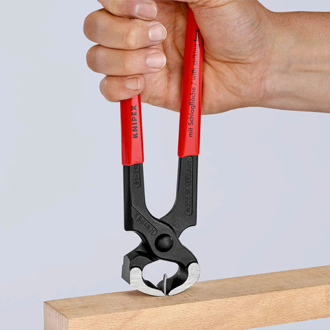 Carpenter's End Cutting Pliers For Heavy Duty Precision Work With Extreme Wear Resistance And Great Balance Plastic Coated Handles