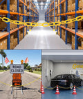 Heavy Duty 120 Ft Plastic Safety Chain With 25 S Hooks For Crowd Control And Barrier Setup All Weather UV Resistant Outdoor Chain Links used in warehouse and parking lot setups