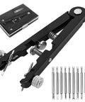 Pro Grade Spring Bar Plier Tool Kit With 10 Tips And Pins For Quick Watch Band Removal And Strap Repair, Includes 6825 Style Tweezer