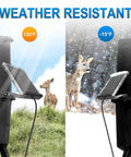6V 1.5W Solar Panel For Deer Feeder Recharge Weatherproof Outdoor Solar Charger With Mounting Bracket in diverse weather conditions