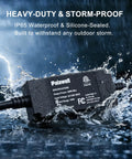 Outdoor String Light Dimmer 350W Plug In With Remote Control And Timer IP65 Waterproof LED Dimmer Switch rain exposure