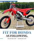 Kickass Premium Air Filter Cage And Wingnut Screw Kit For Honda CR125R CR250R Dirtbike Setup 2002 Through 2007 side view of bike