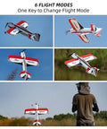 Ready To Fly RC Airplane With 3D Fixed Wing 580mm Wingspan in different flight modes and user with remote, outdoor setting