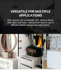 Twenty Pack Heavy Duty Plastic Drawer Slide Cabinet Side Spacers Three Quarter Inch Profile in versatile applications with cabinets.