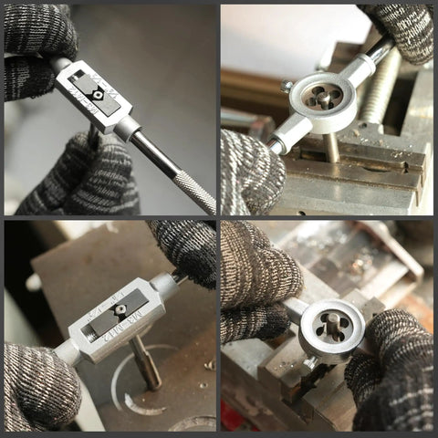 110 Piece Tap And Die Set With Storage Case For Metric Threads M2 To M18 Includes Taps Dies Holders And Wrench Pro Grade Shop Ready Tool Kit For Garage Workshop And Mechanical Projects