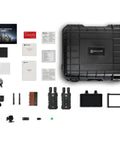 Hollyland Mars M1 Wireless Video Transmission Kit With 4K HDMI SDI Remote Monitor And 450ft Long Range Pro Production Bundle components layout.