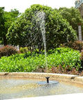 1.6W Solar Powered Pump Kit For Outdoor Water Features And Floating Fountains in garden setting