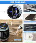 Charging setup of Two Pack 3 In 1 Bug Zapper With USB Rechargeable Battery Waterproof Mosquito Killer Outdoor Indoor LED Lantern Camp Light And SOS Emergency Light For Home Backyard.