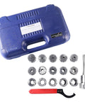 Fifteen Piece ER40 Precision Collet Set With R8 Bridgeport Shank Holder And Wrench For Milling And Drilling, 0.0004 Inch Runout